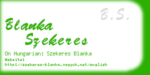 blanka szekeres business card